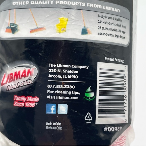 Libman BIG Tornado Mop HEAD REPLACEMENT Self Wringing Twist 00989 989 - Picture 8 of 10